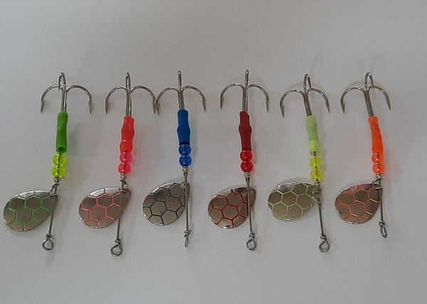 Honeycomb 3.5 & 4 salmon spinners – CustomTackleWorks / RhaysSpinners