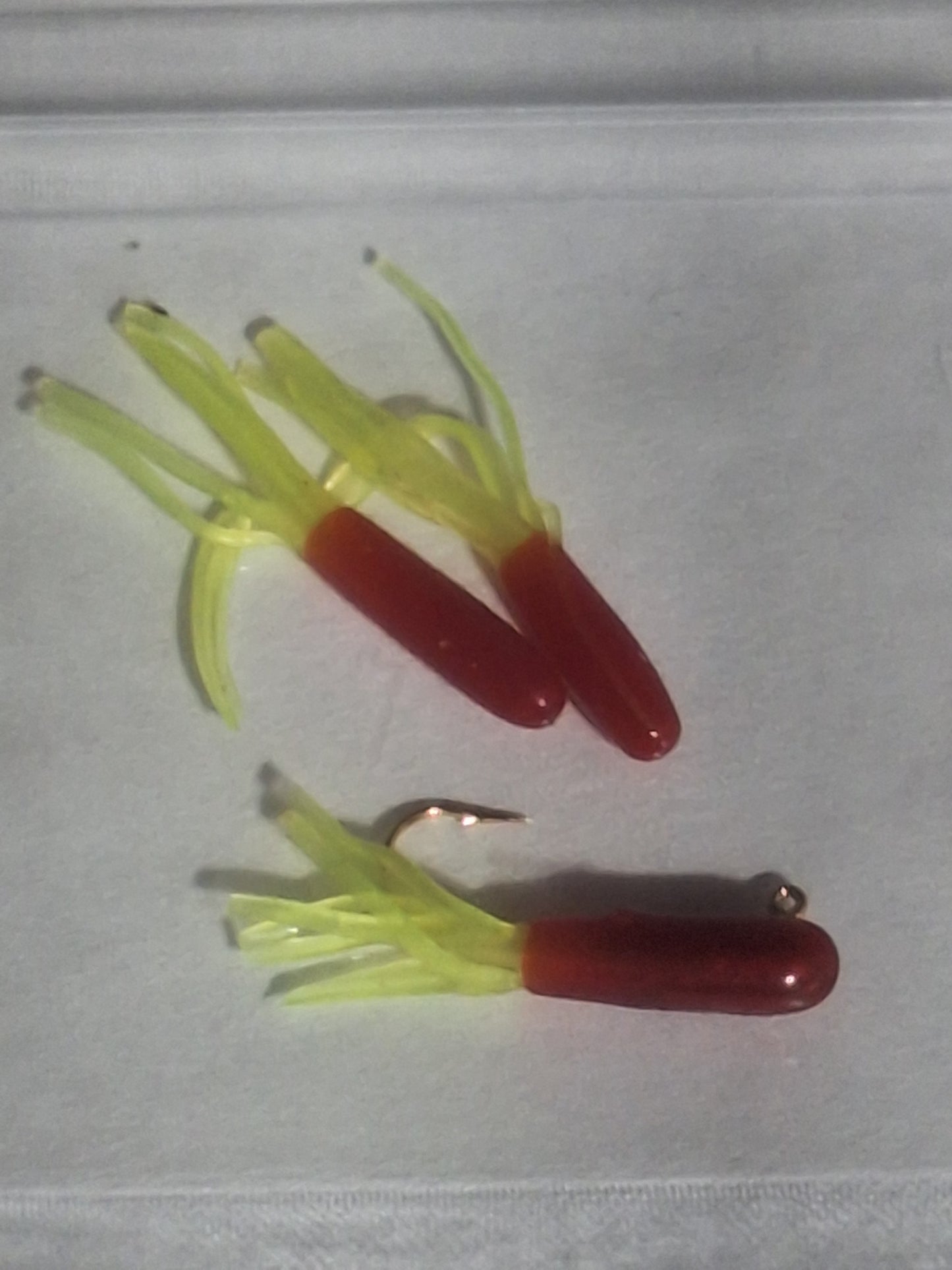 Red / Yellow Trout crappie tubes